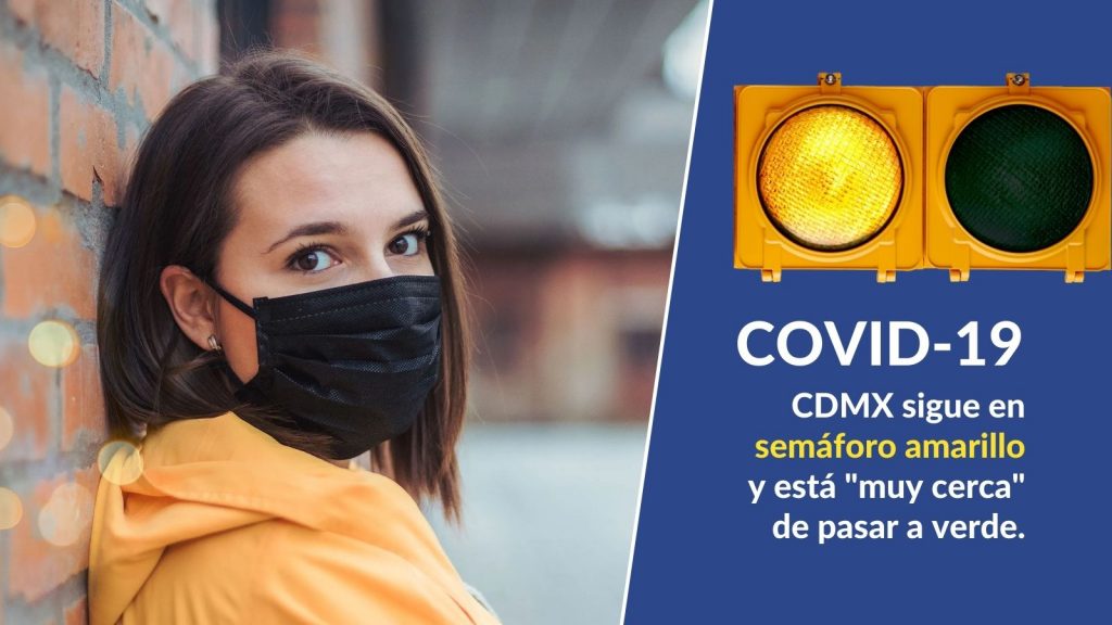 COVID 19 CDMX se mantiene en semáforo amarillo cerca del verde