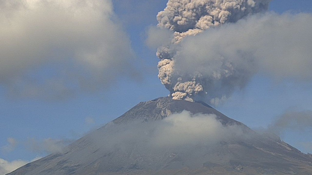 actividad volcánica popocatepetl