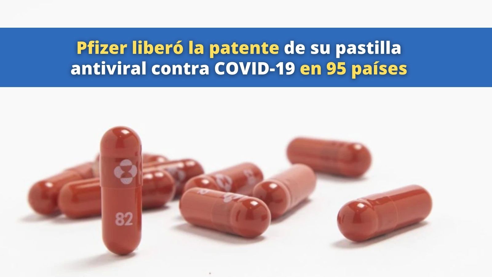 Pfizer firma acuerdo de patente pastilla anti COVID-19