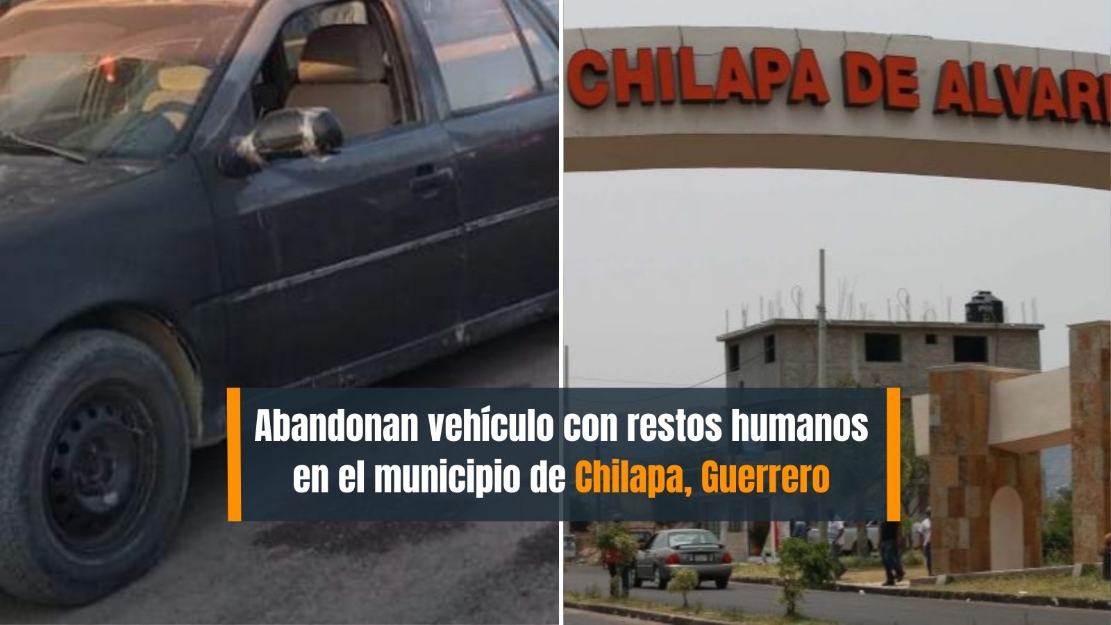Abandonan vehículo con cabezas humanas en Chilapa Guerrero (1)