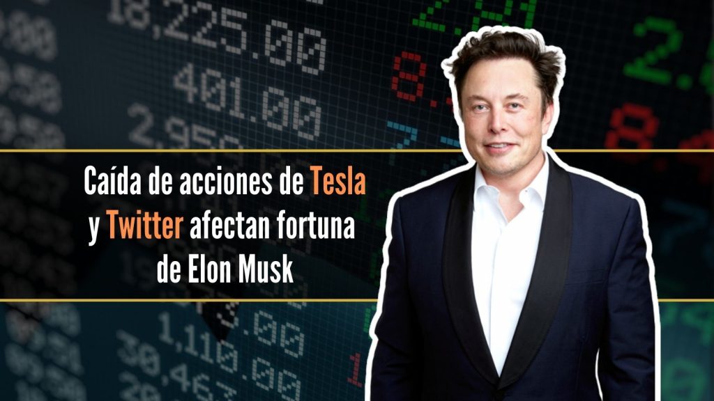 Fortuna de Elon Musk cae debajo de los 200 mil millones de dólares