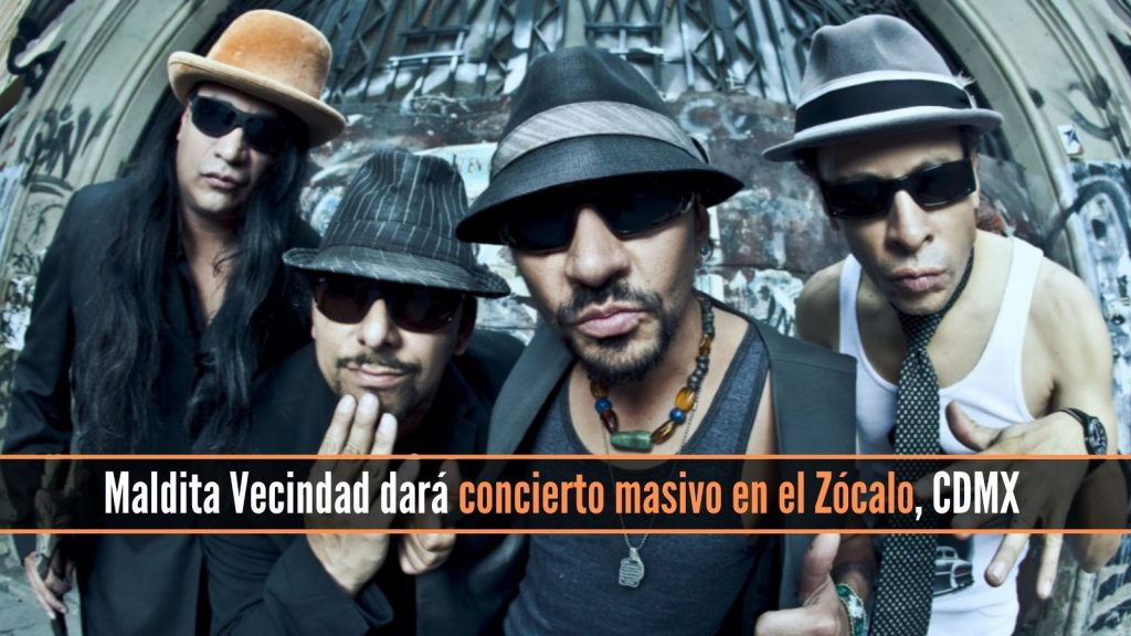 Maldita Vecindad dará concierto gratuito en el Zócalo de la CDMX