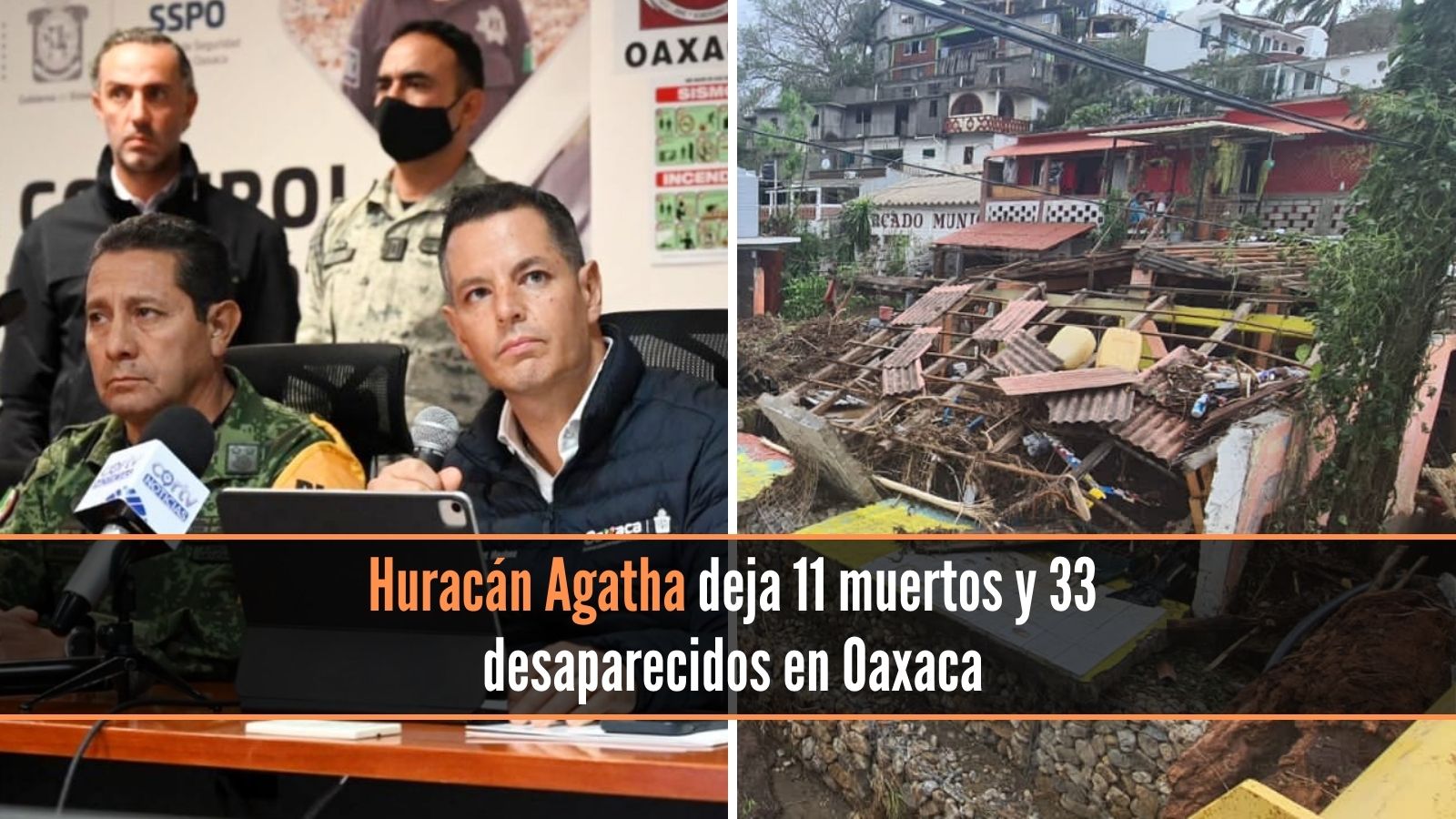 Huracán Agatha Oaxaca
