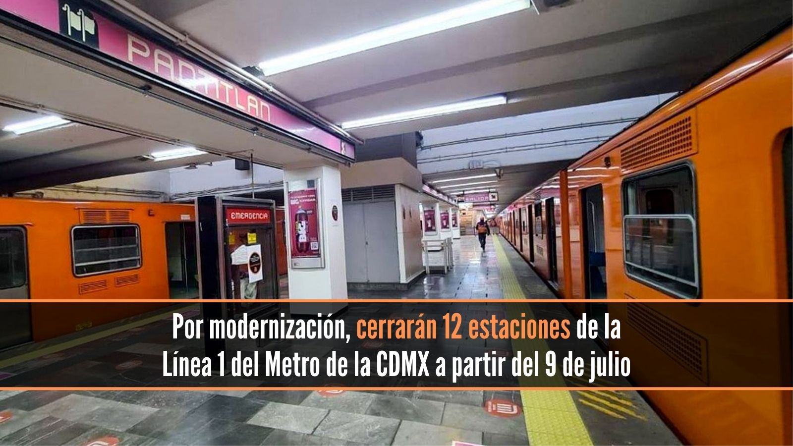 Modernizarán línea 1 del metro de la CDMX