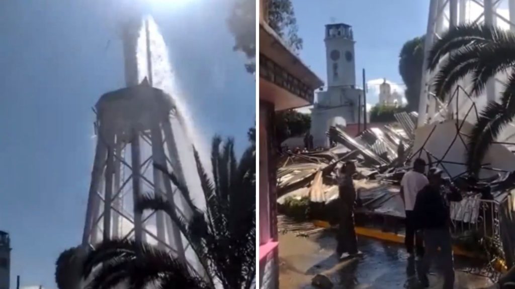 Colapso De Tanque De Agua Deja Dos Muertos En Texmelucan Puebla