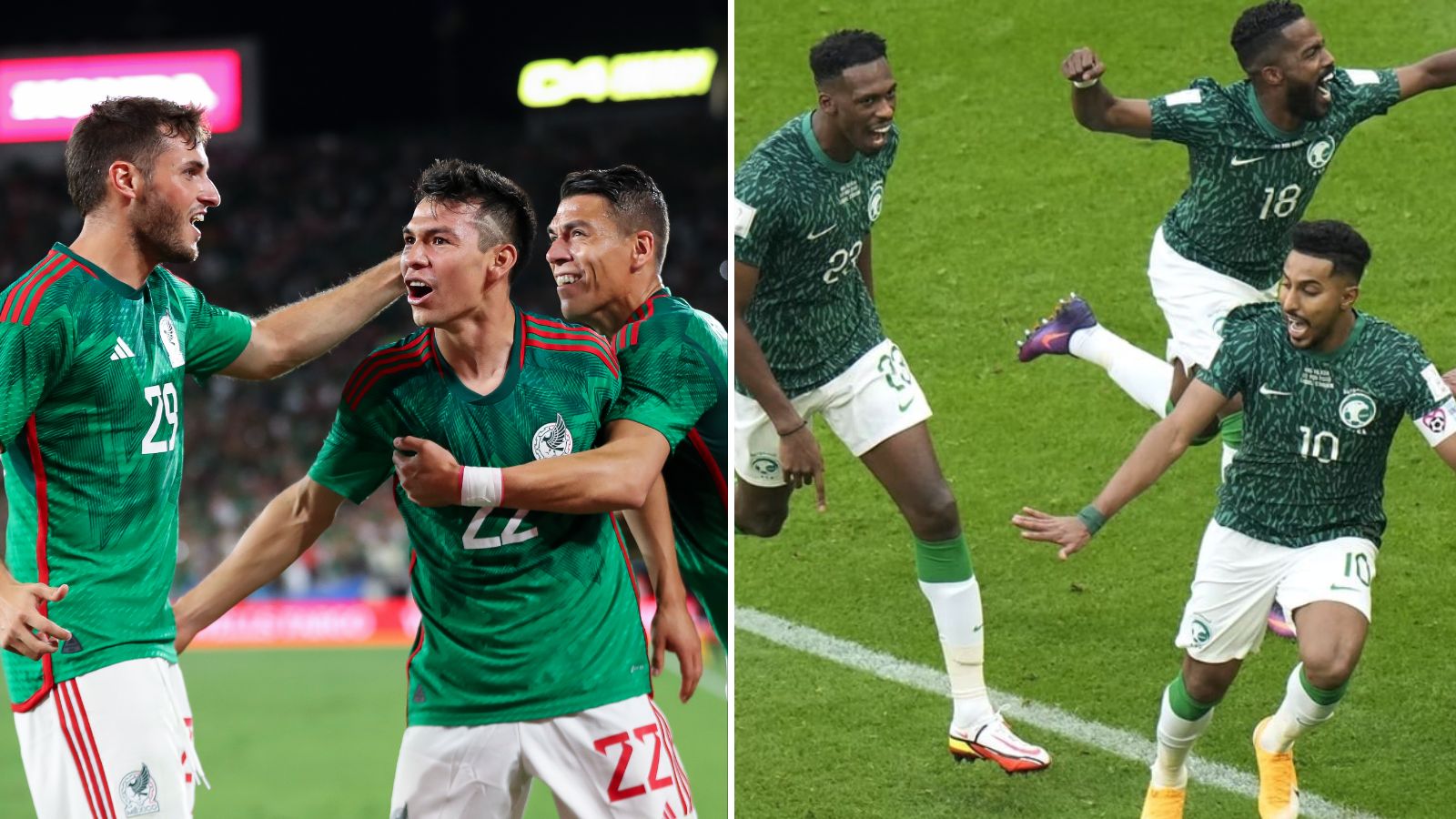 México contra Arabia Saudita Qatar 2022