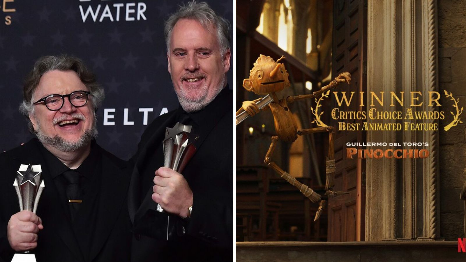 Pinocho, de Guillermo del Toro, gana mejor pelicula animada Critics Choice Awards