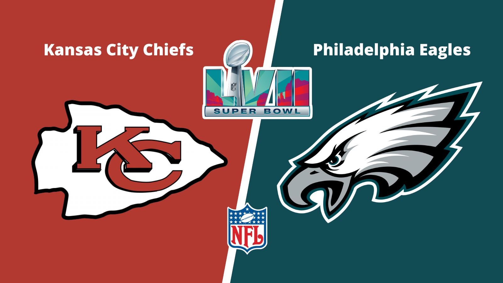 Super Bowl LVII 2023 Kansas City Chiefs vs Philadelphia Eagles