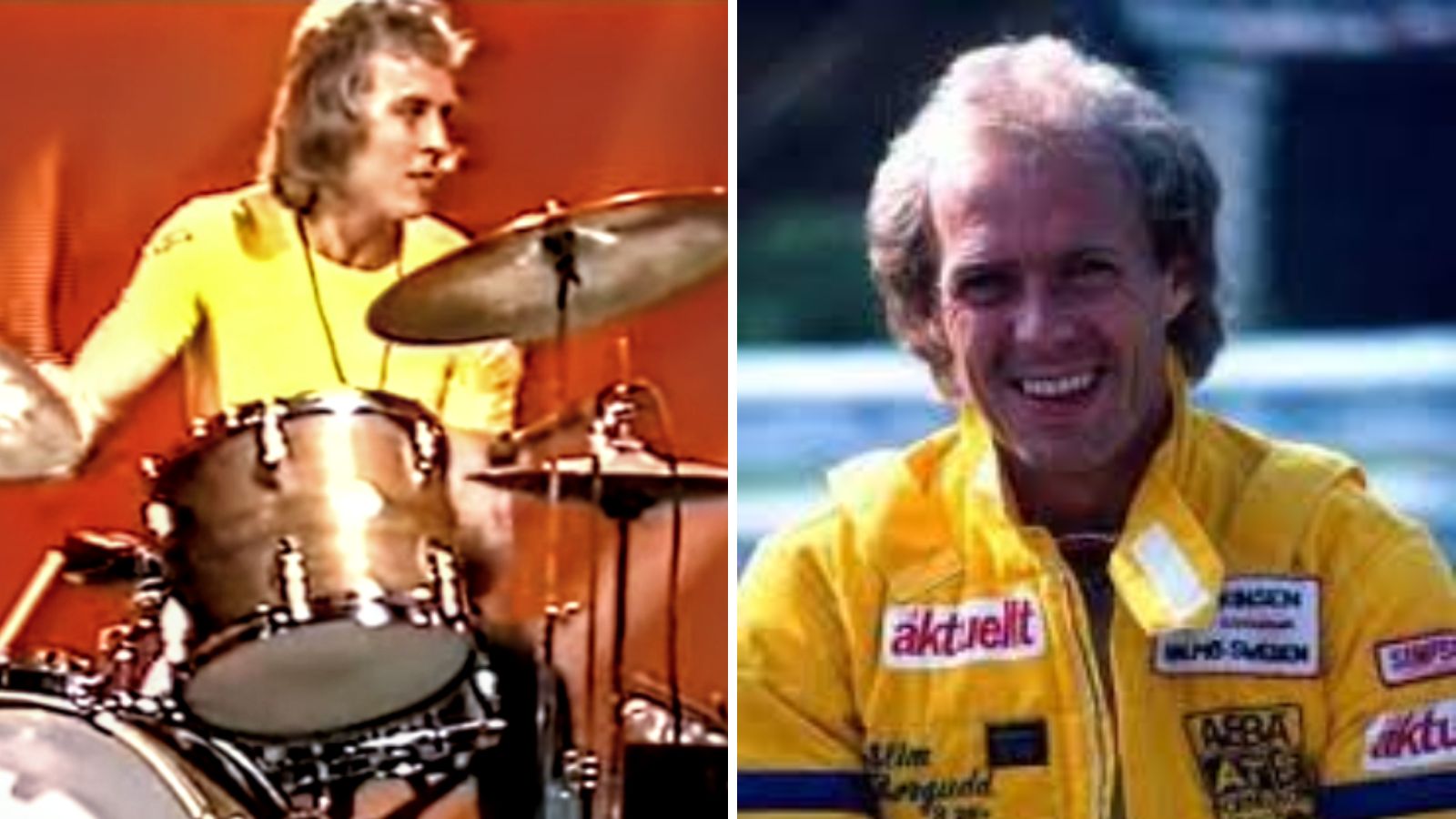 Slim Borgudd baterista de abba y piloto de la F1 murió