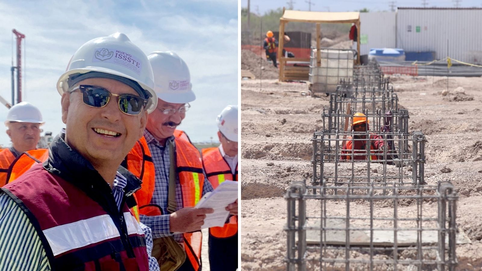 Pedro Zenteno supervisa construcción del Hospital Regional del ISSSTE de Torreon