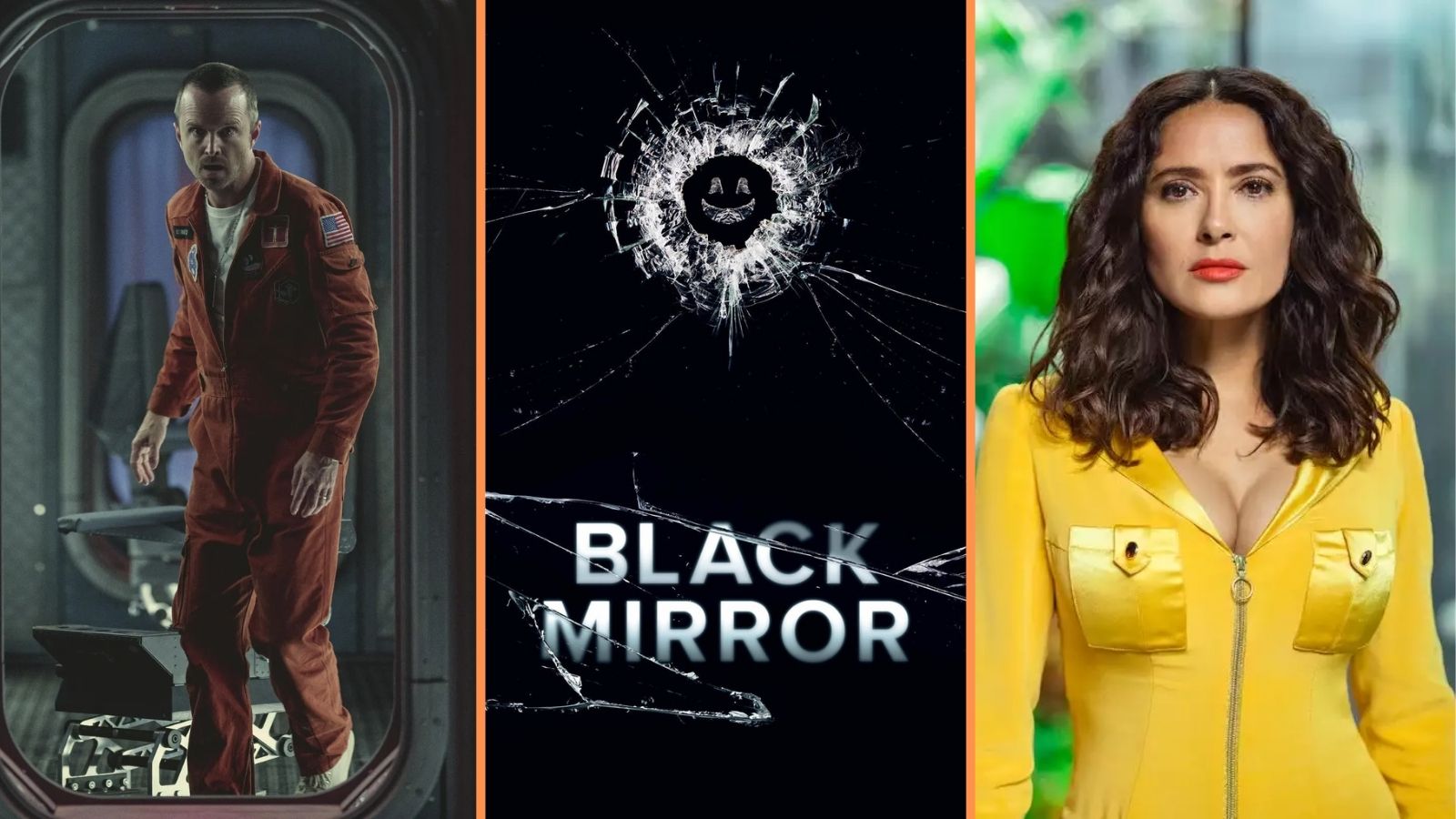 Salma Hayek y Aaron Paul estarán en la temporada 6 de Black Mirror