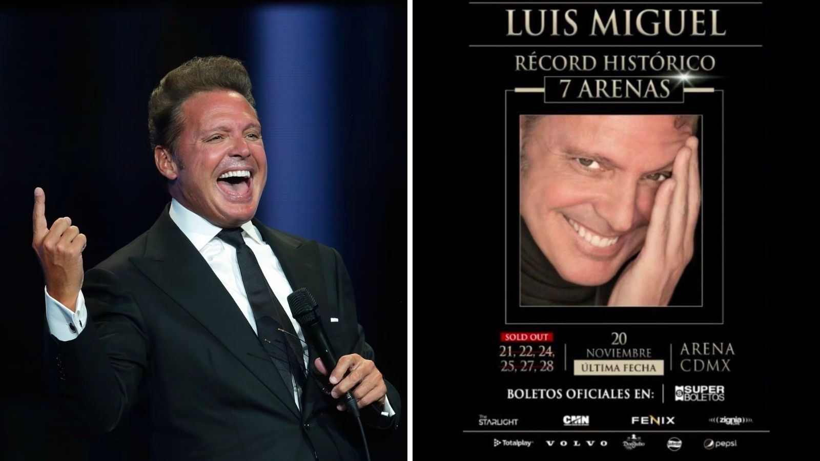 Luis Miguel confirma una fecha más para la «Arena Ciudad de México»