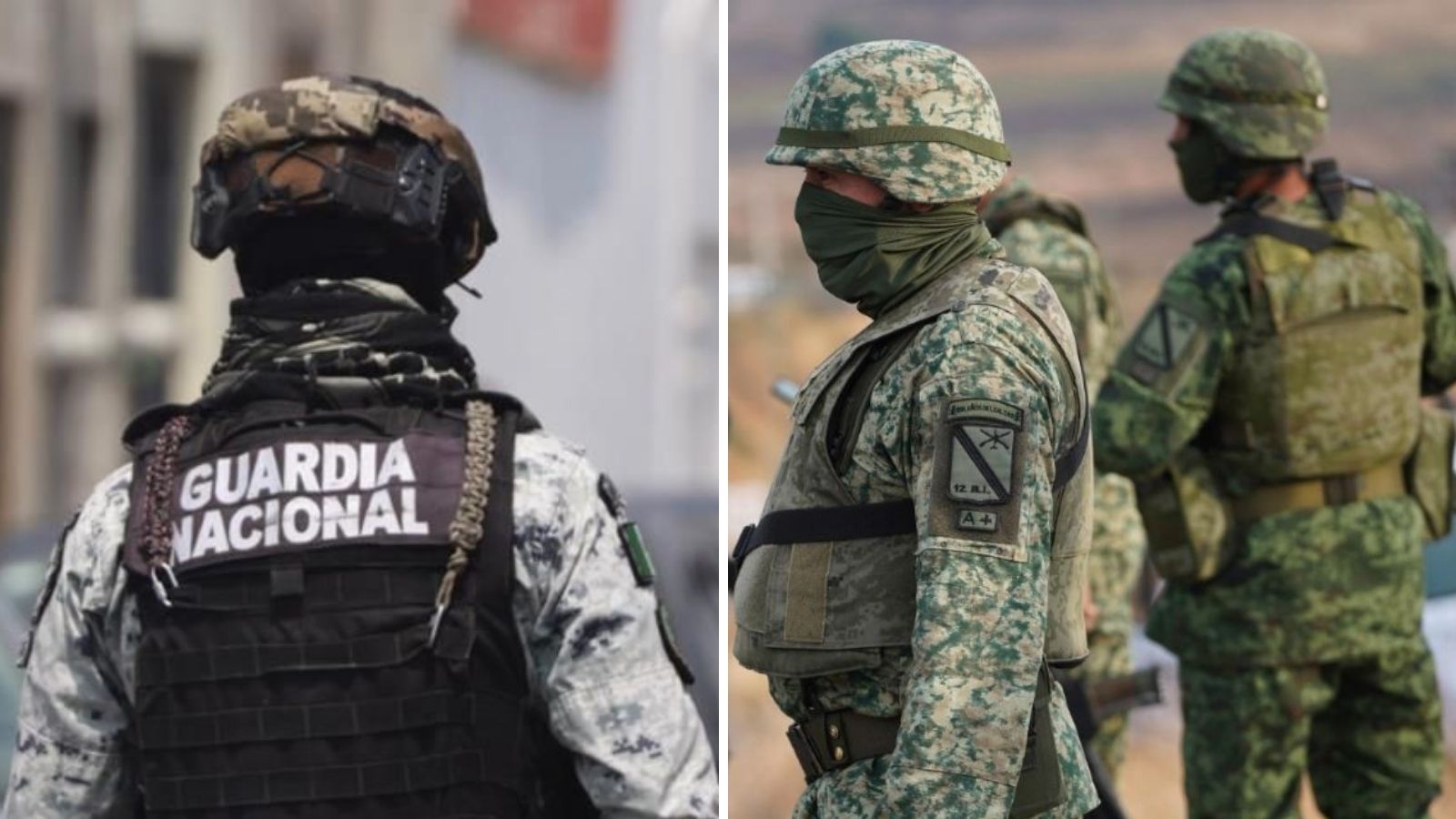 Elementos del Ejército Mexicano y de la Guardia Nacional se trasladaron a Michoacán ante el incremento de violencia en el estado.
