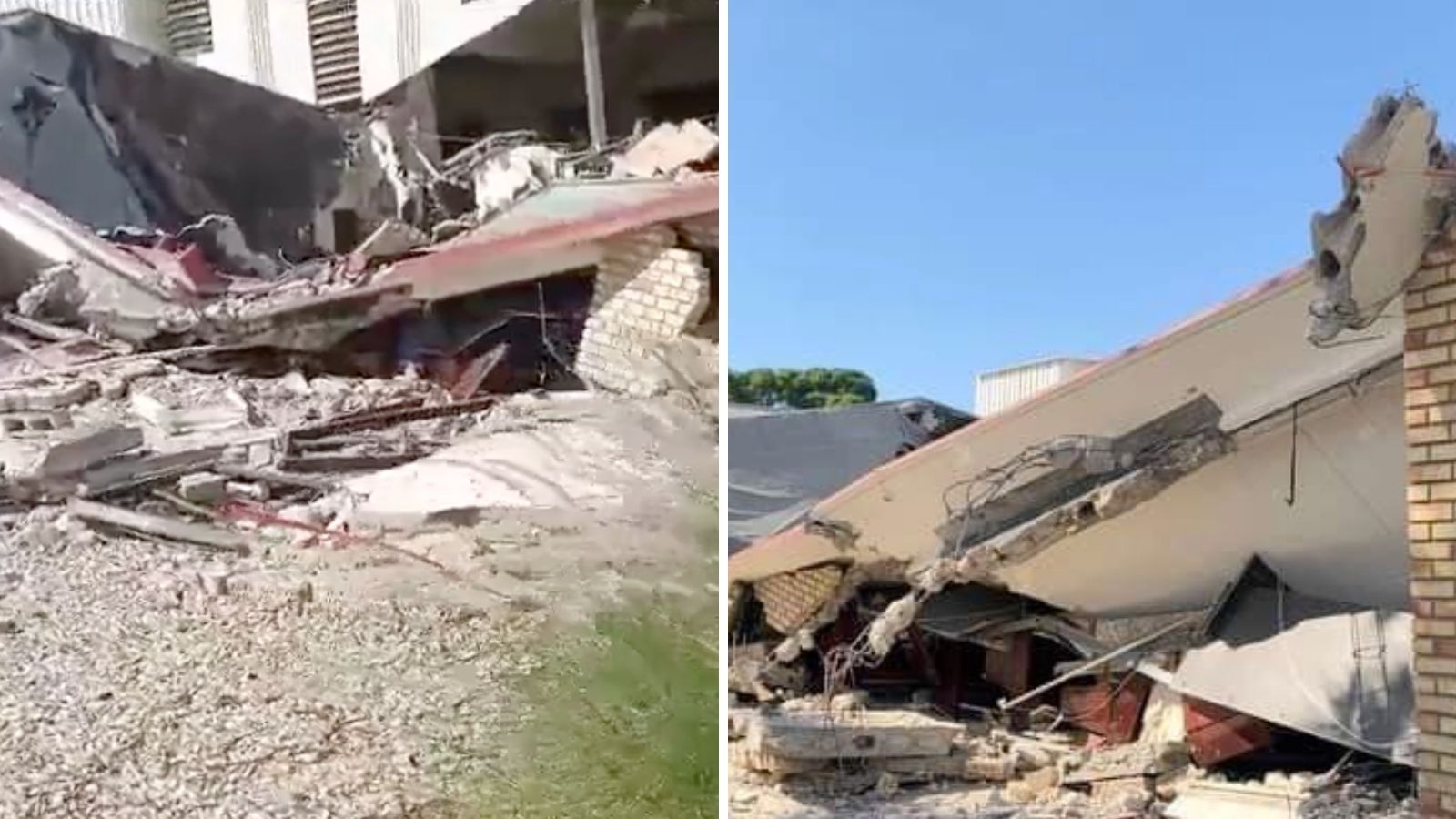 Van 11 muertos por derrumbe de techo en iglesia de la Santa Cruz