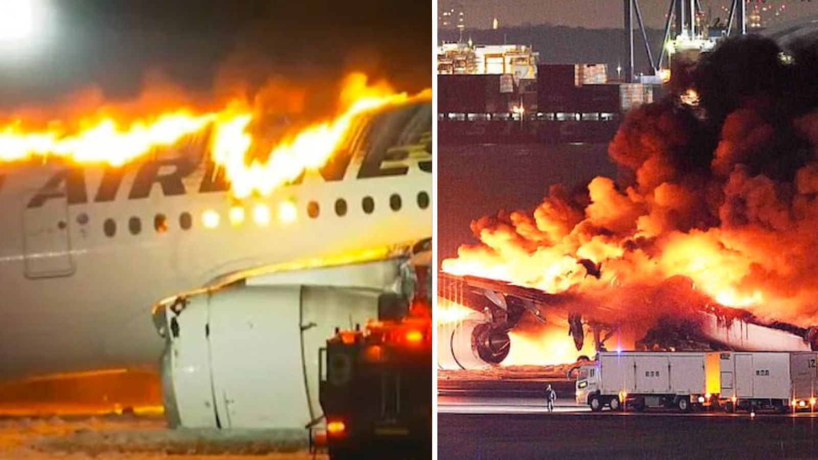 Choque de aviones deja 5 muertos en aeropuerto de Japón