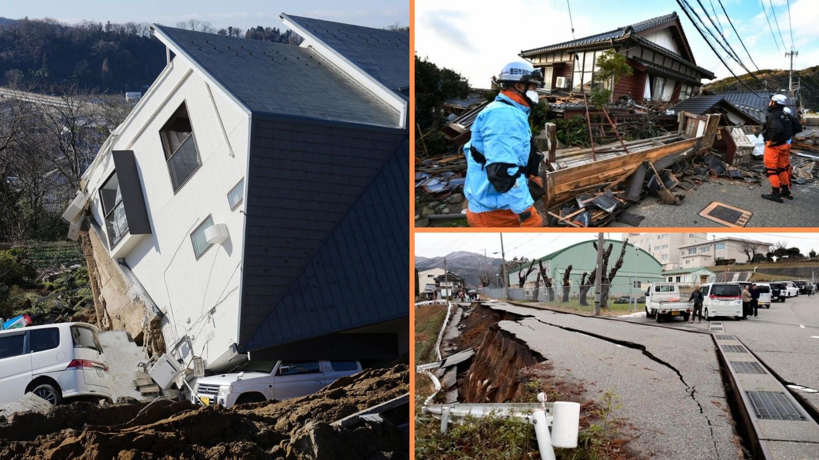 Suman 48 muertos tras sismo de 7.6 grados en Japón