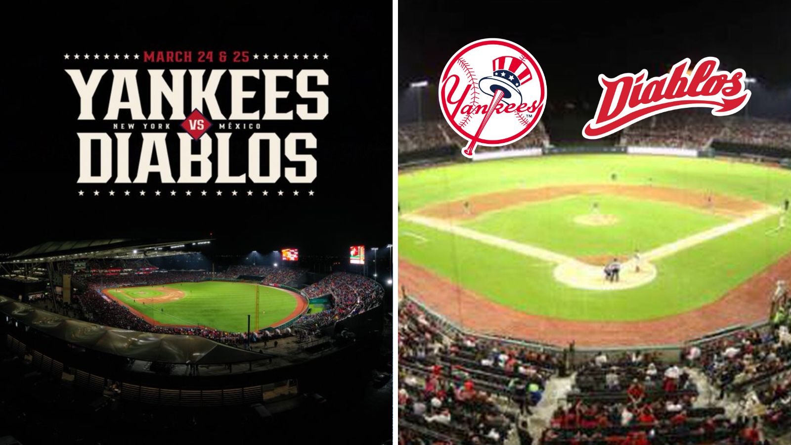 Yankees de NY se enfrentarán a los Diablos Rojos en CDMX