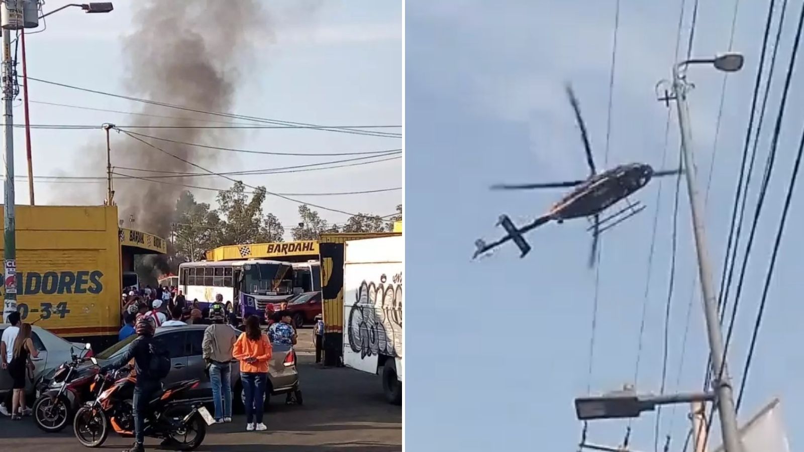 Desplome de helicóptero en CDMX deja tres muertos