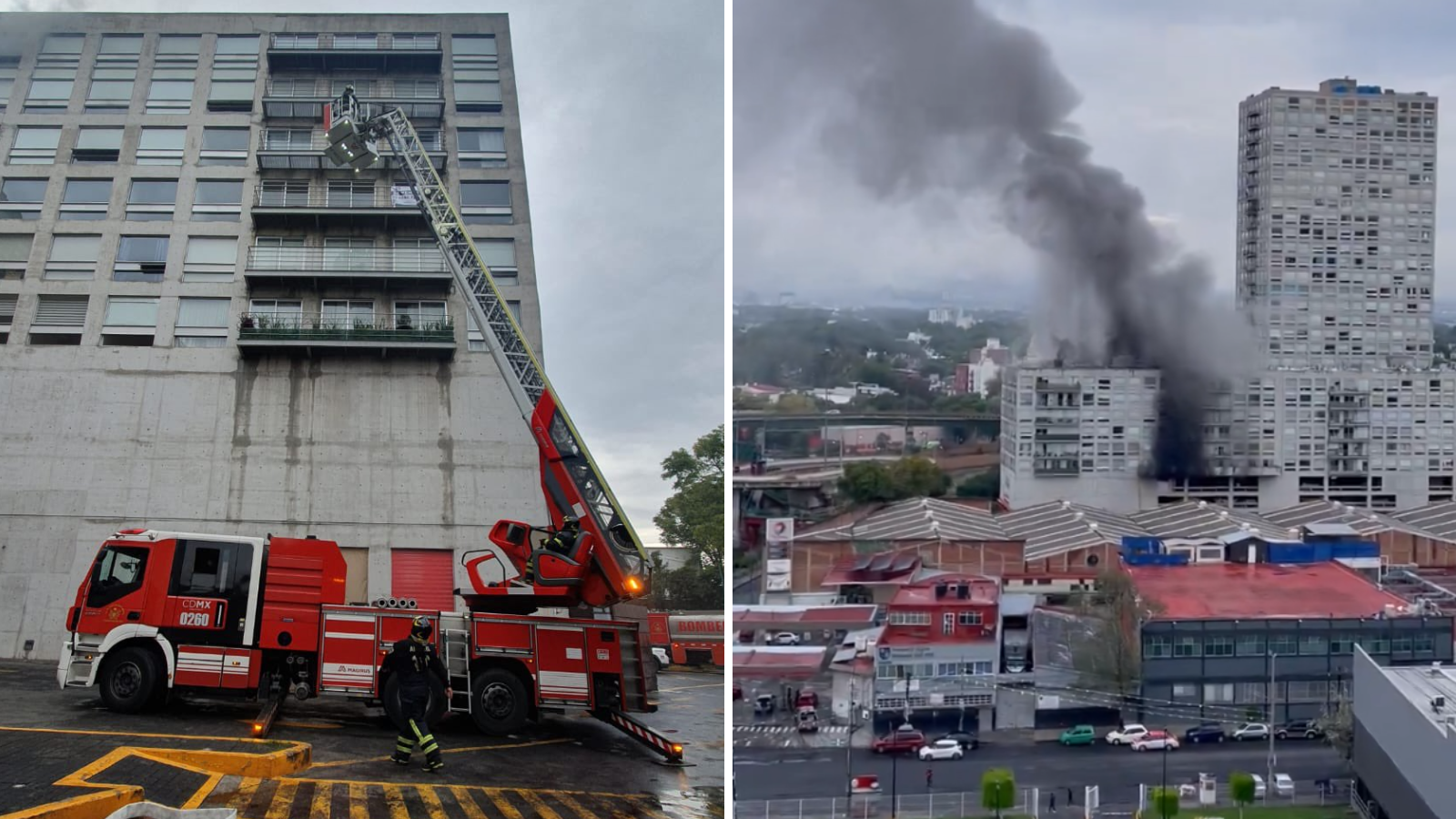 Se registra incendio en torre habitacional de Azcapotzalco, CDMX