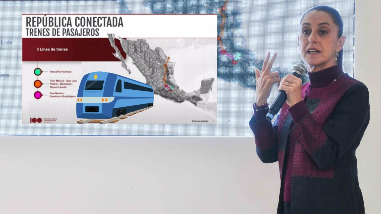 Sheinbaum confirma 3 nuevas rutas de trenes de pasajeros