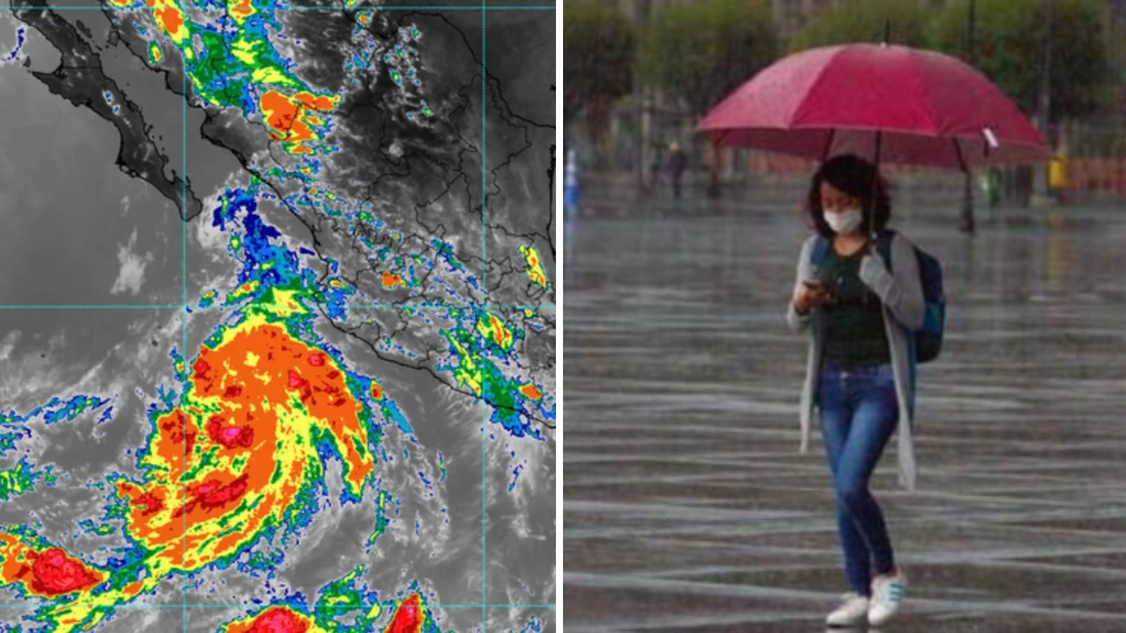 Tormenta Carlotta traerá fuertes lluvias en gran parte de México