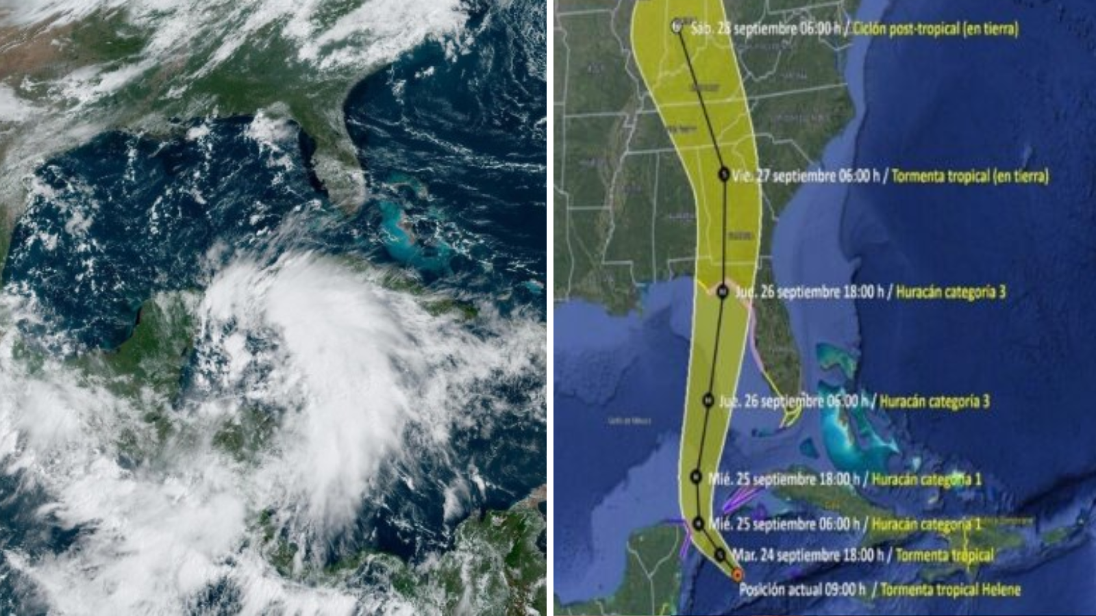 Se forma la tormenta tropical Helene en el Océano Atlántico