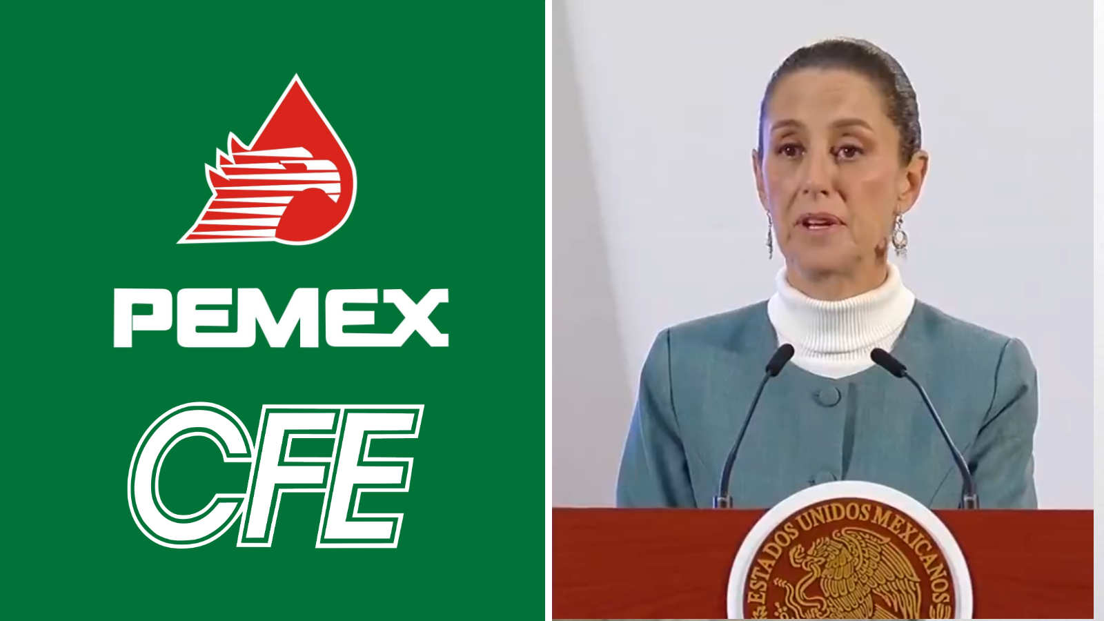 CFE y Pemex serán empresas públicas Sheinbaum firma decreto