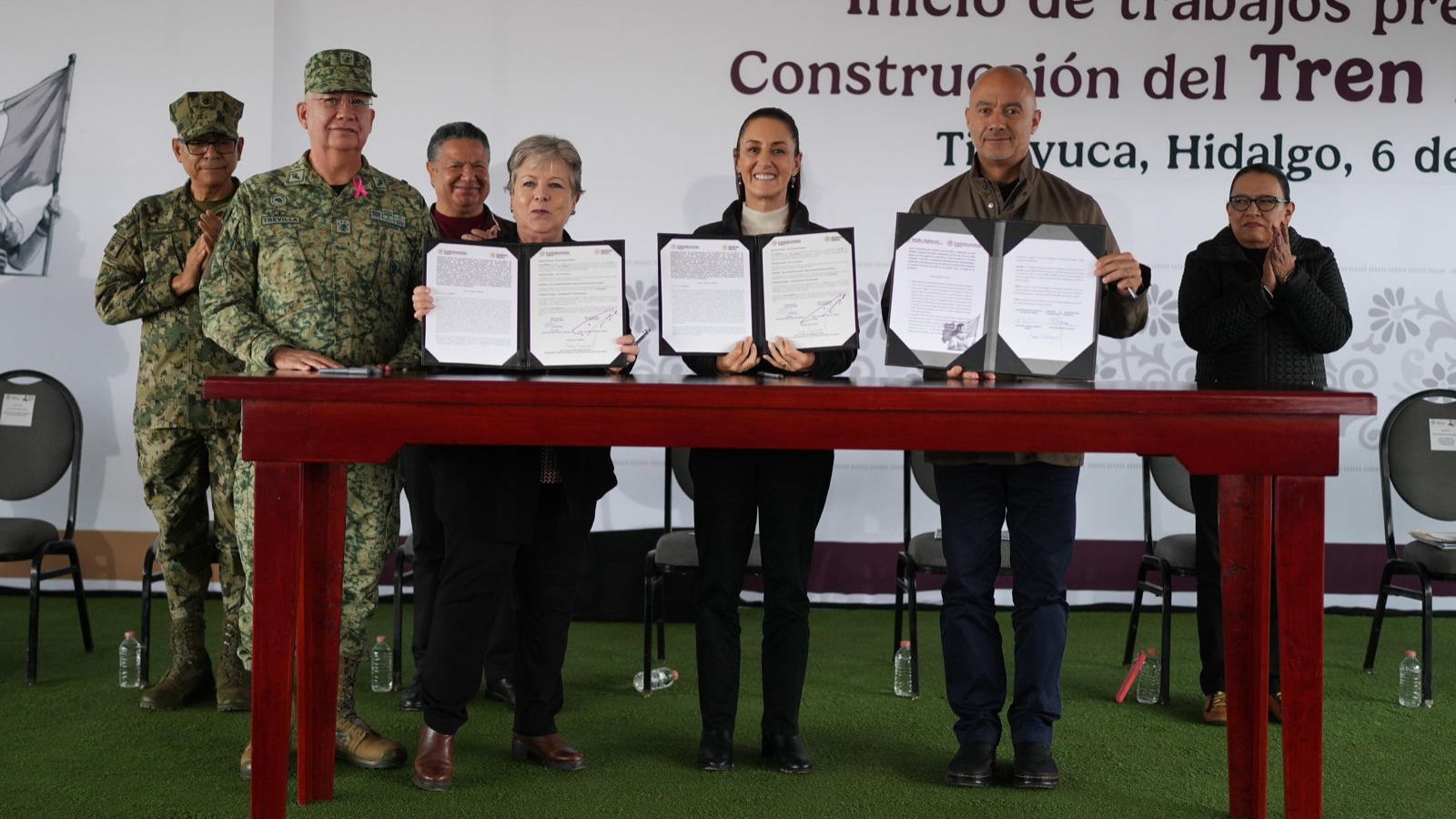 Sheinbaum da inicio a la construcción del tren México-Pachuca