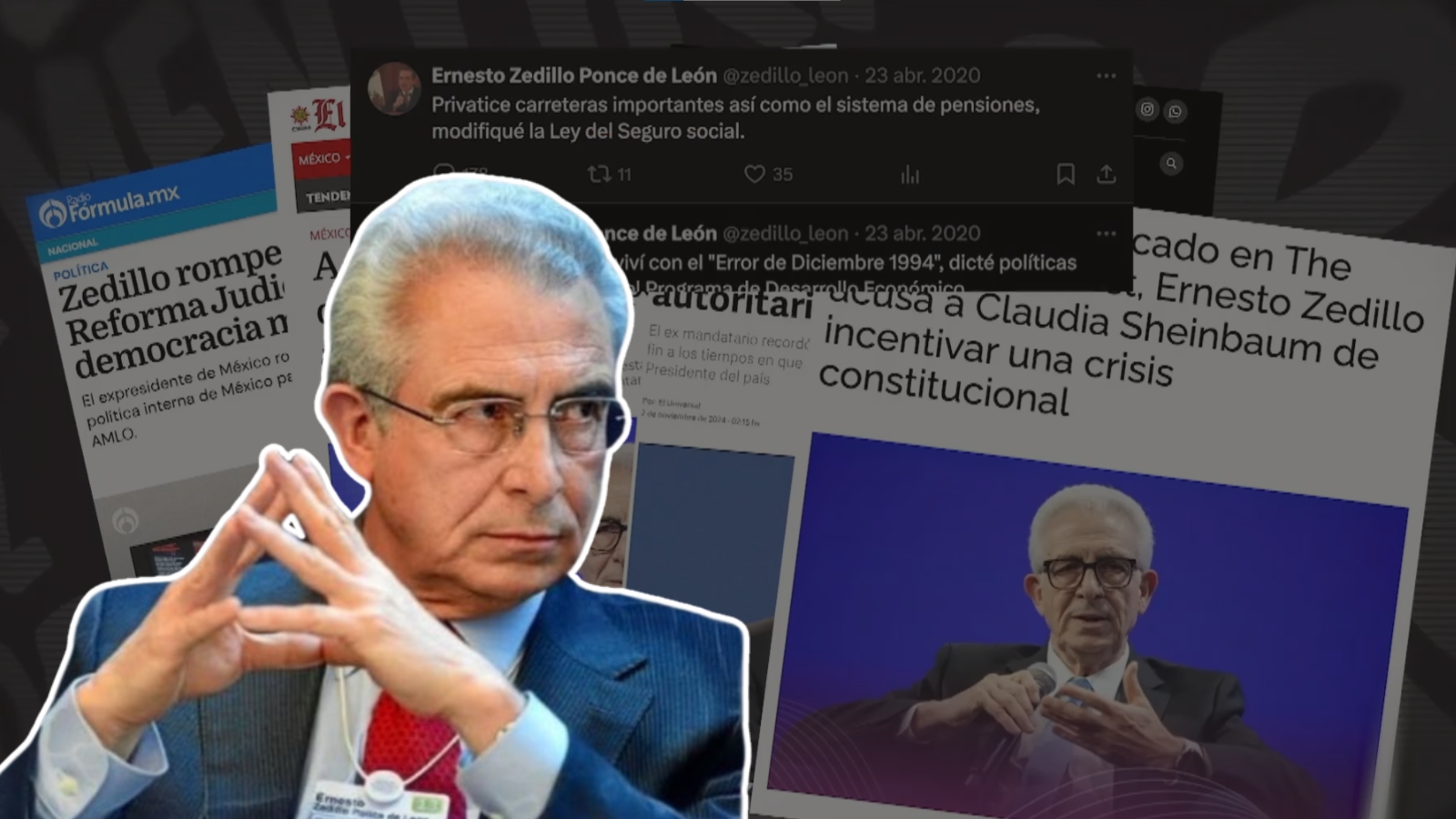 Con detector de mentiras, Sheinbaum expone a Ernesto Zedillo