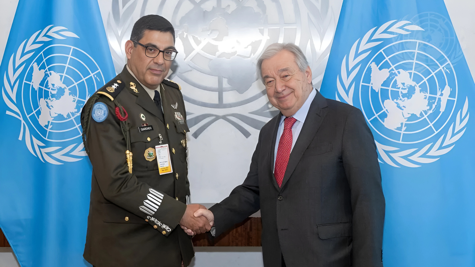 General Ramón Guardado se reunió con el secretario de la ONU