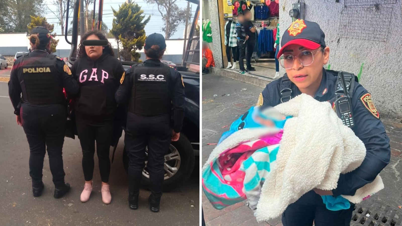 Recuperan a bebé secuestrada durante fiesta de Navidad en CDMX