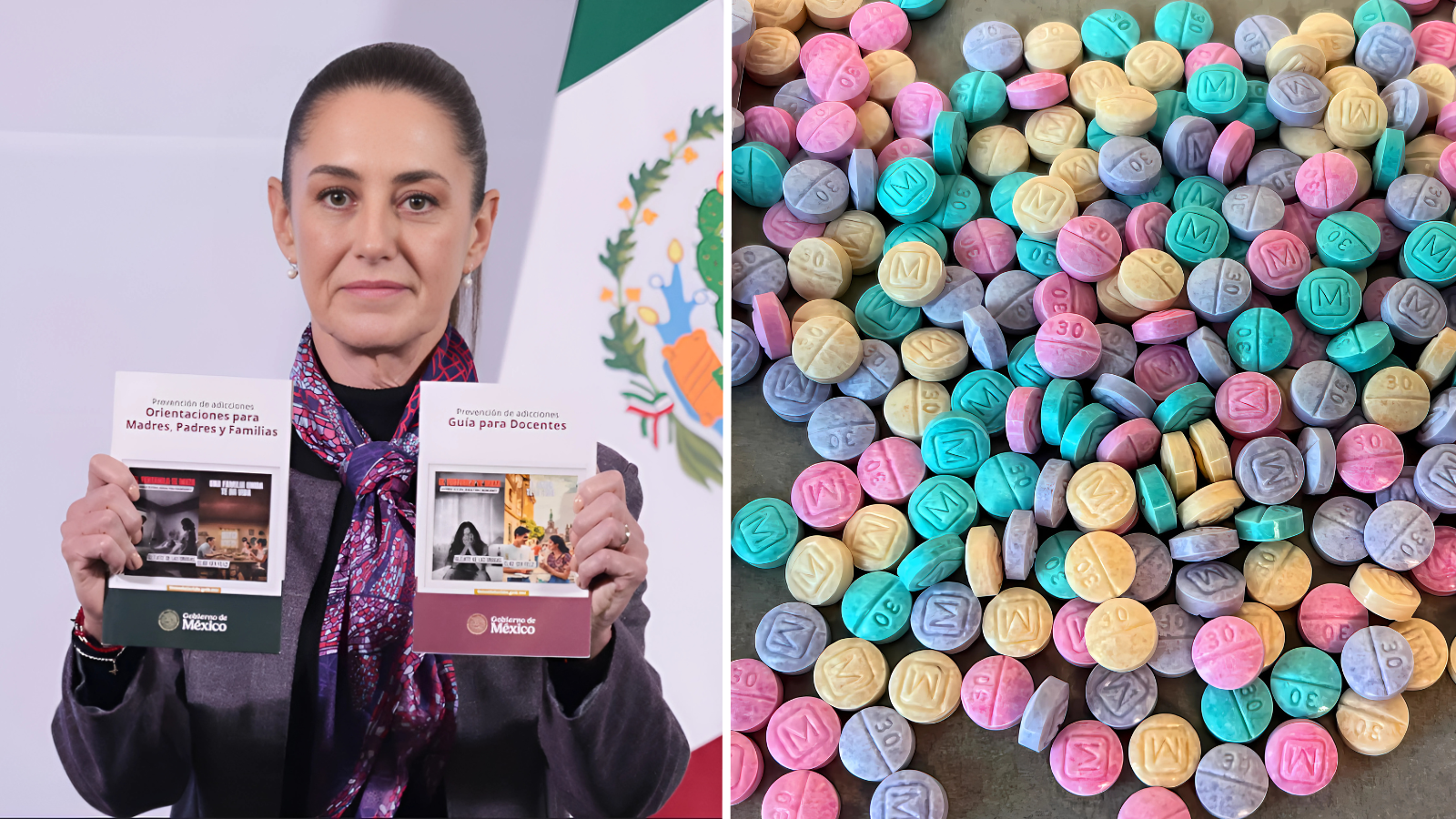 Claudia Sheinbaum lanza campaña contra el fentanilo en México