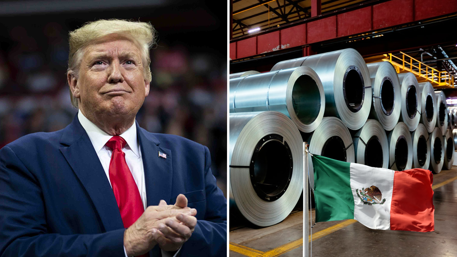 Trump impondrá 25 % de aranceles al acero y aluminio a México