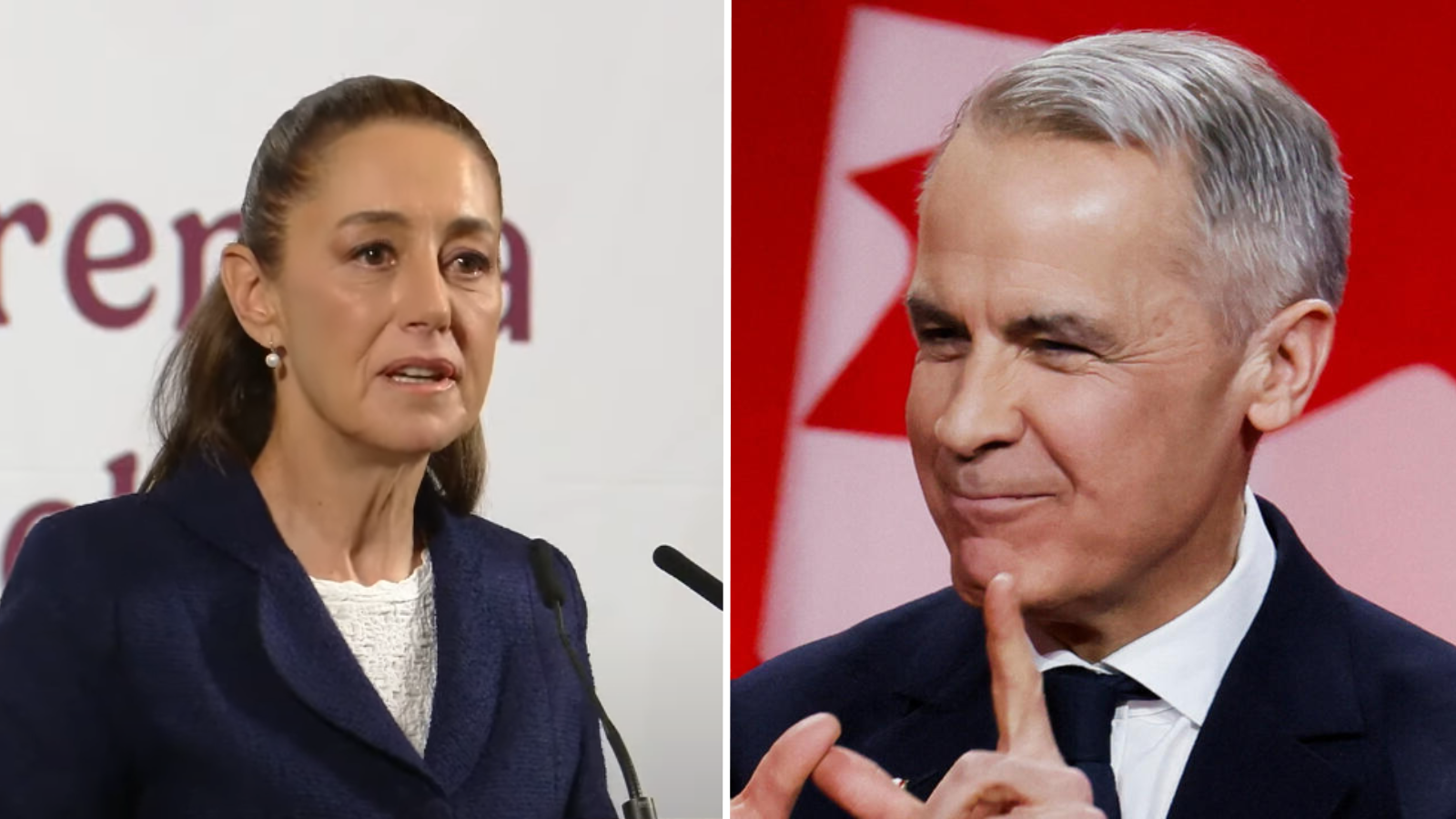 Sheinbaum felicita a Mark Carney, nuevo líder liberal en Canadá