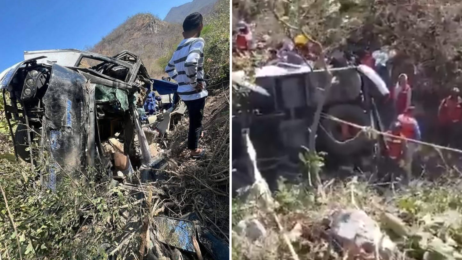 Accidente de autobús en Oaxaca deja 18 muertos y 23 heridos