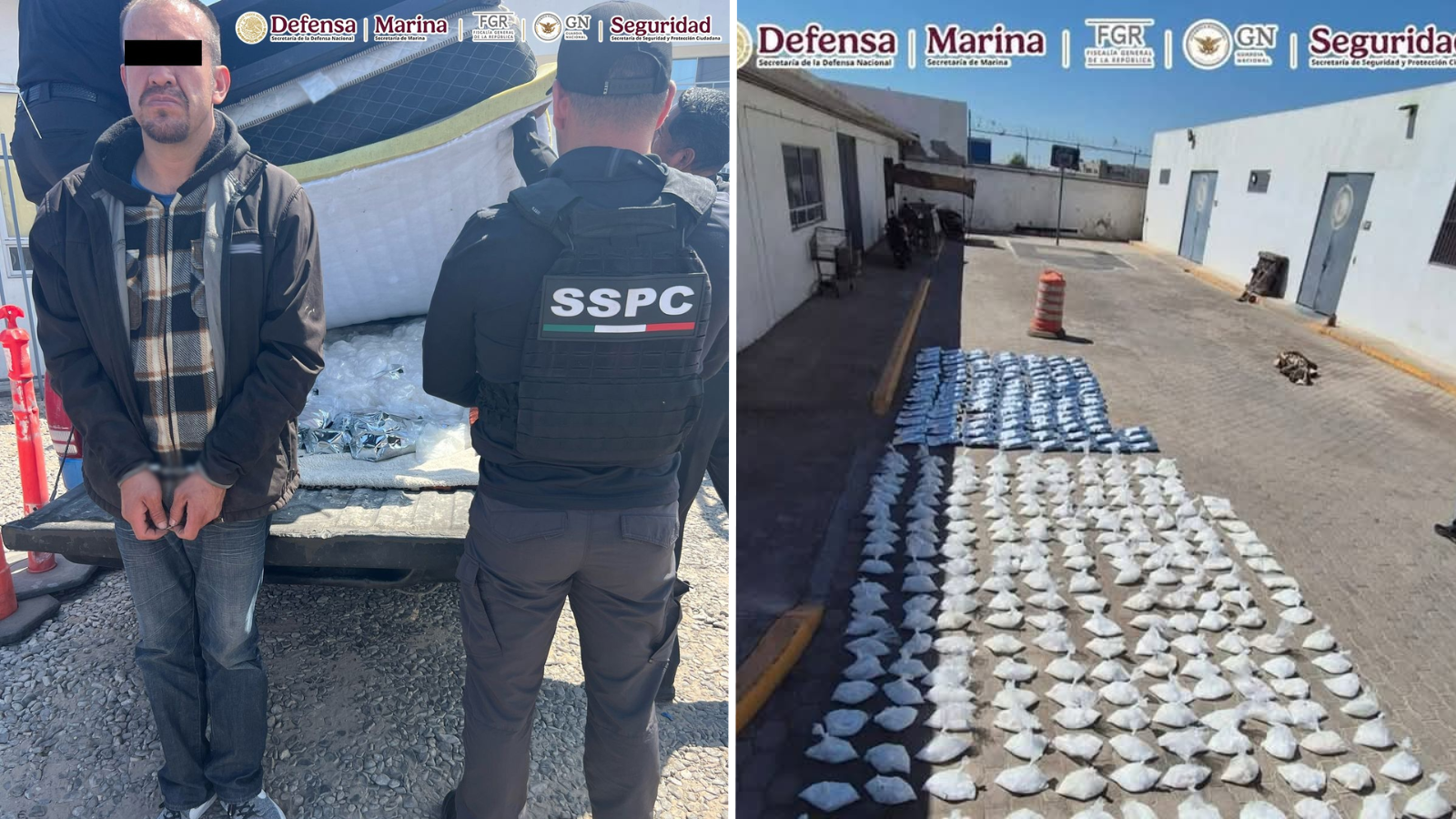 Aseguran 200 kilos de metanfetamina en Baja California hay un detenido