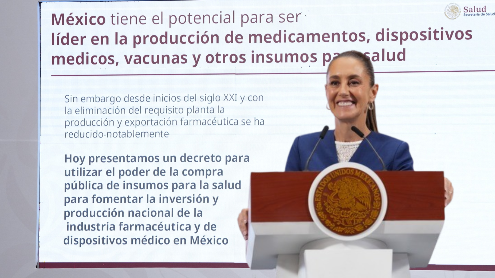 México busca atraer inversión farmacéutica con nuevo decreto presidencial
