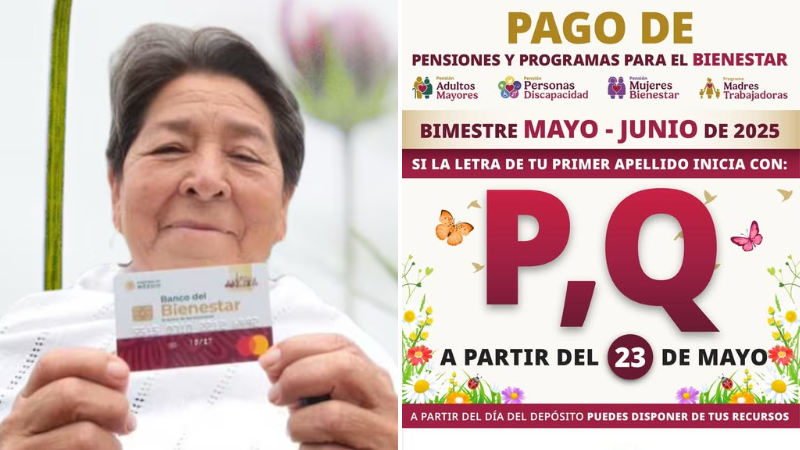 pensión bienestar 23 mayo