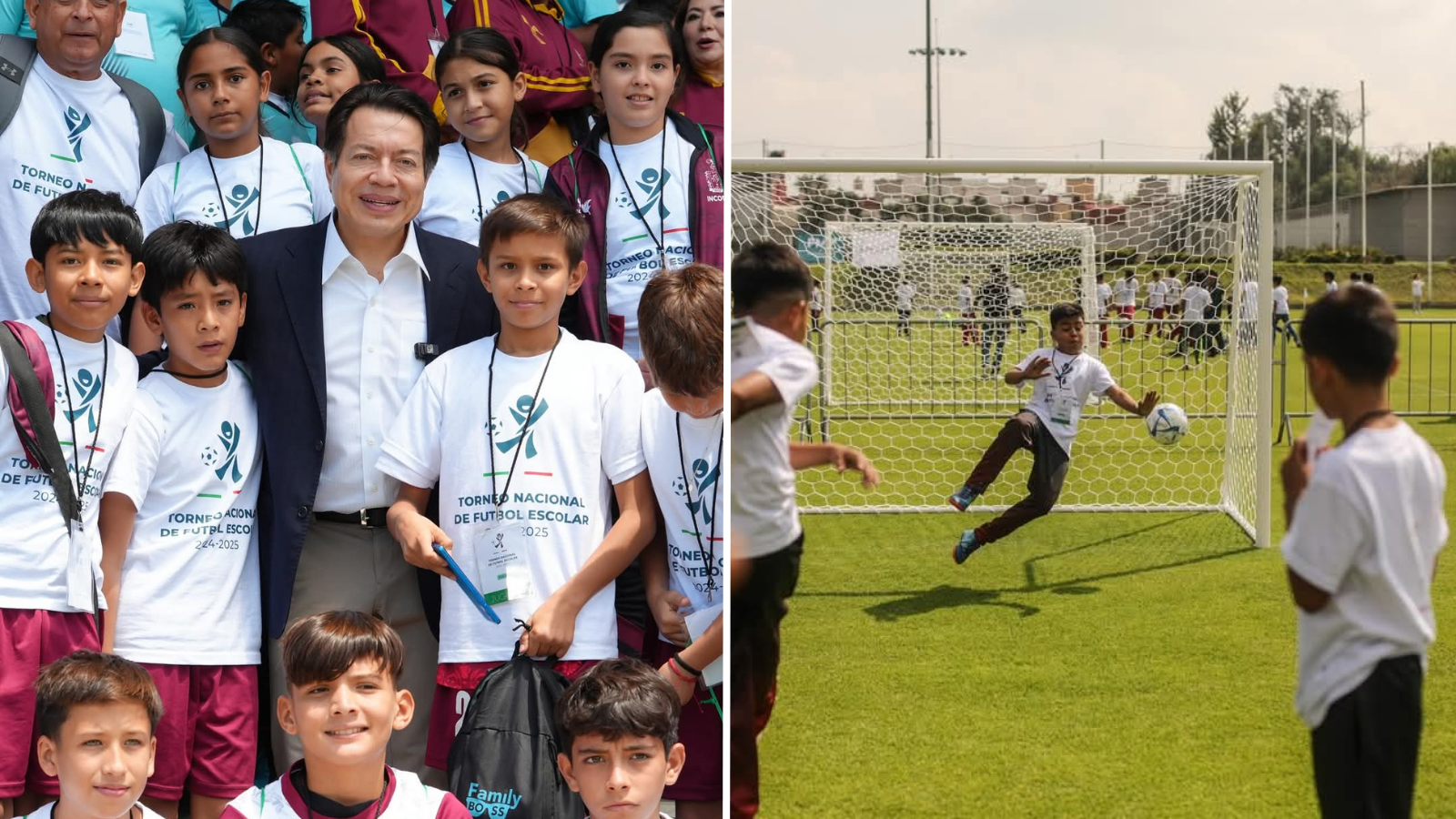 Mario Delgado inaugura la fase final del Torneo Nacional de Fútbol Escolar