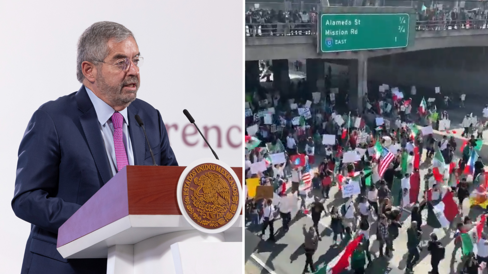 SRE confirma 42 mexicanos detenidos tras redadas en Los Ángeles