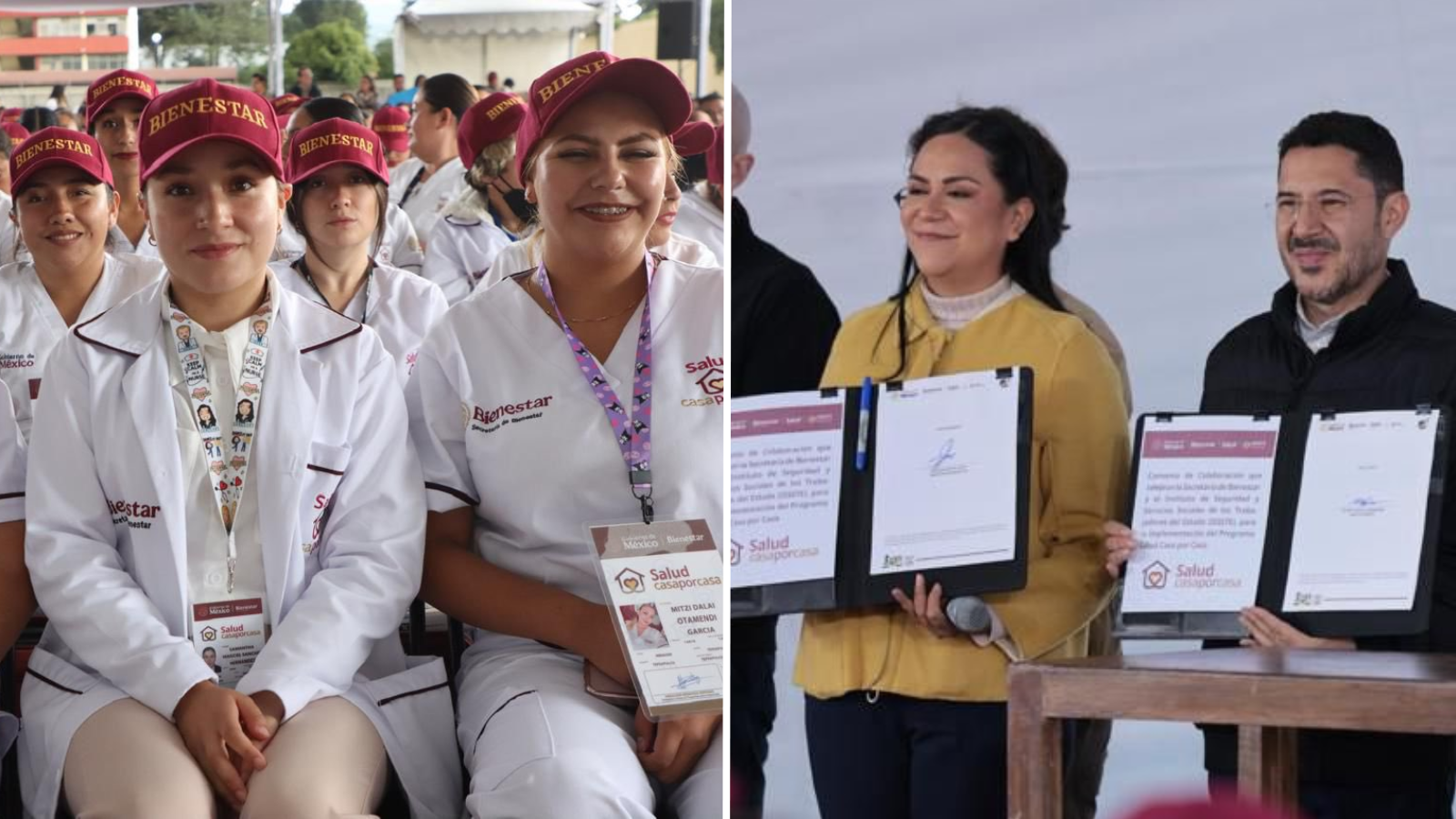 Secretaría de Bienestar e ISSSTE firman convenio para Salud Casa por Casa
