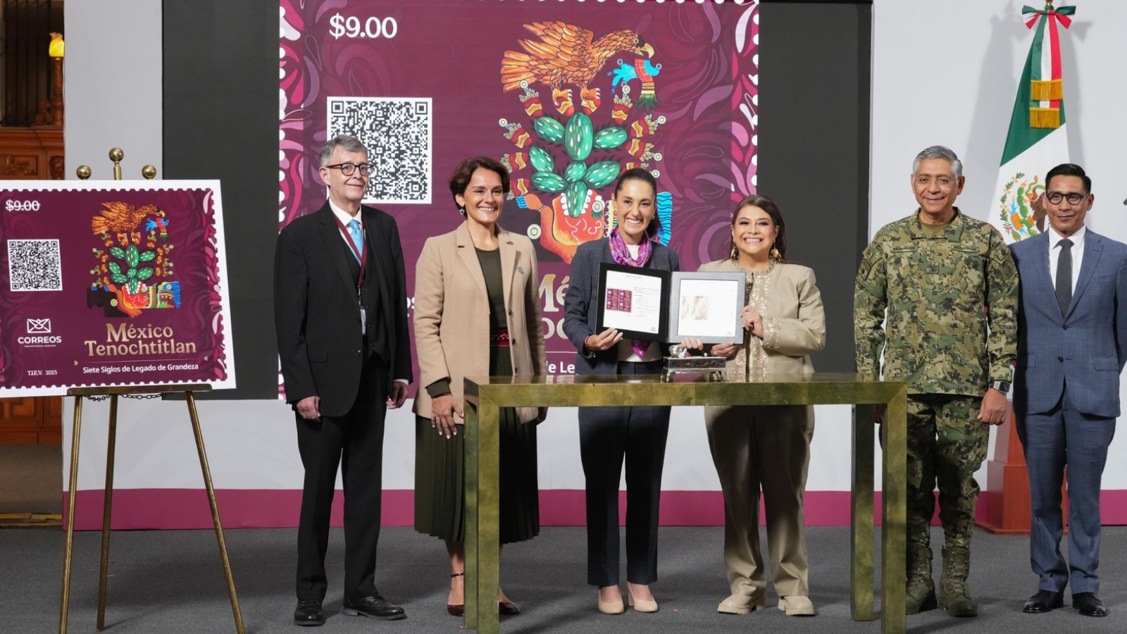 México conmemora los 700 años de Tenochtitlán con un timbre postal