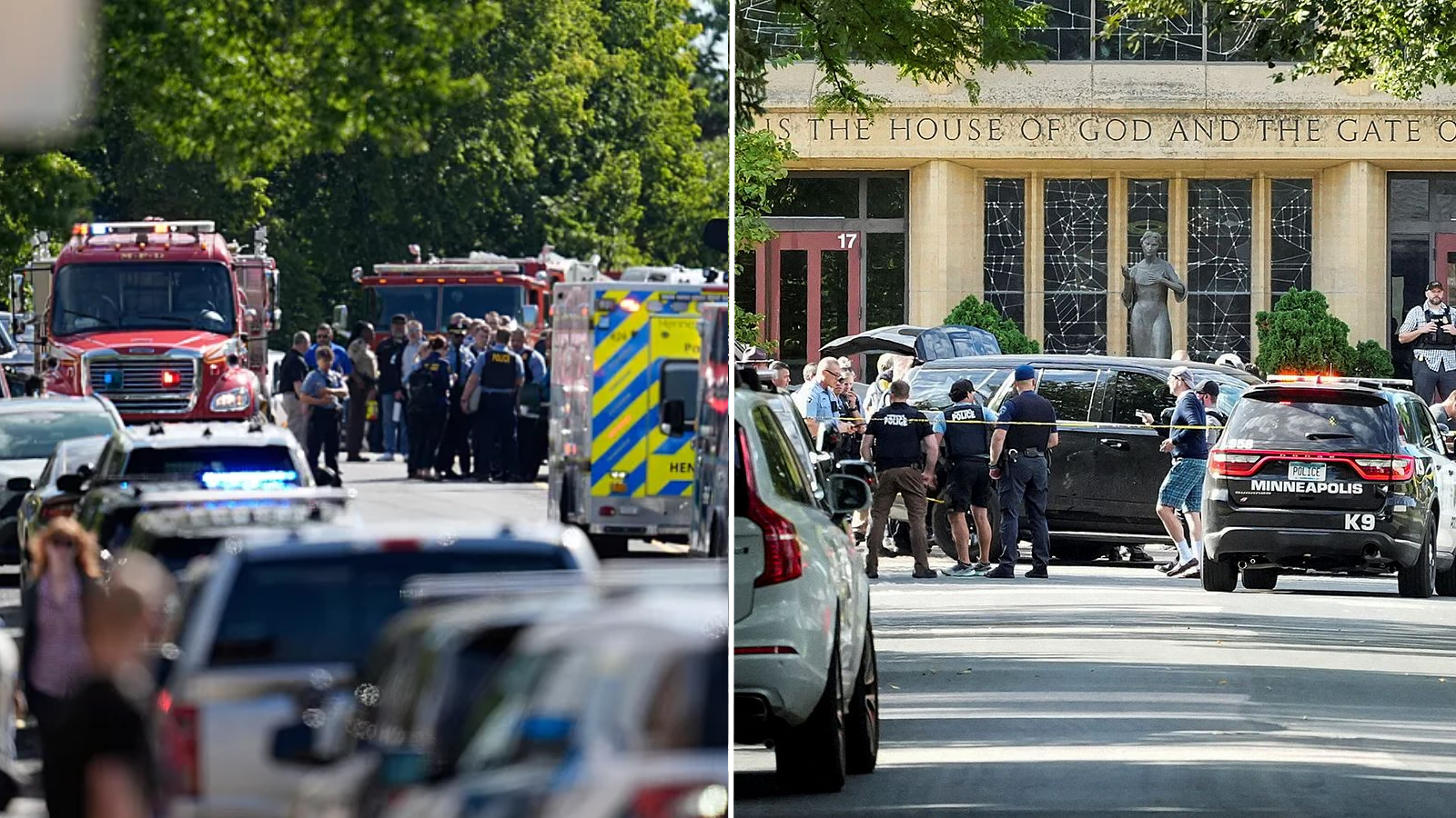Tiroteo en escuela católica de Minneapolis de 2 muertos y 17 heridos