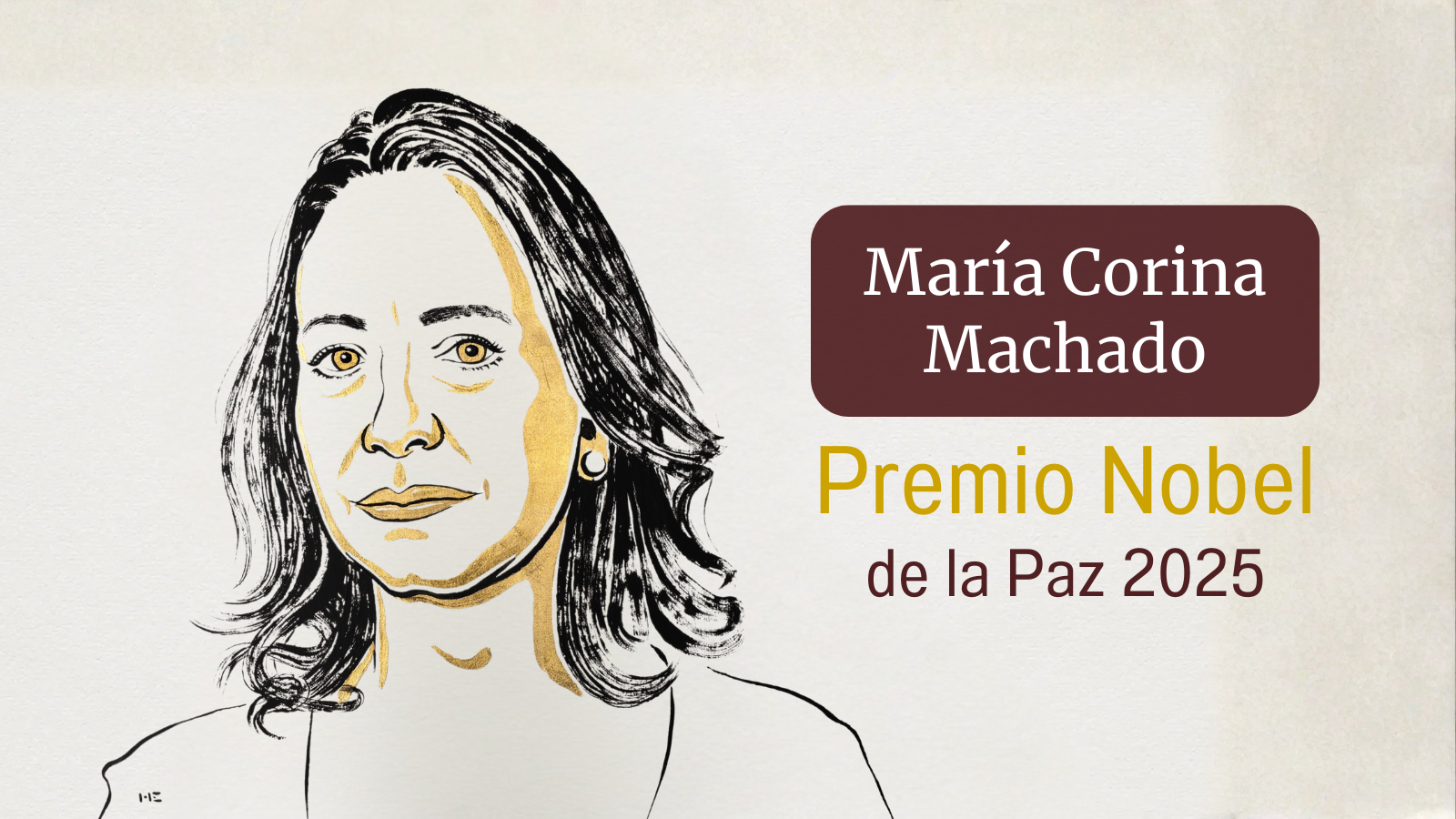María Corina Machado, de Venezuela, recibe el Nobel de la Paz 2025