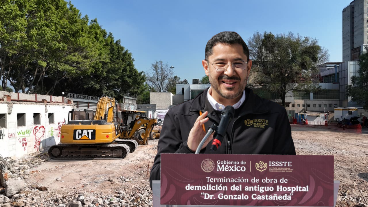 ISSSTE concluye demolición del antiguo Hospital “Dr. Gonzalo Castañeda”