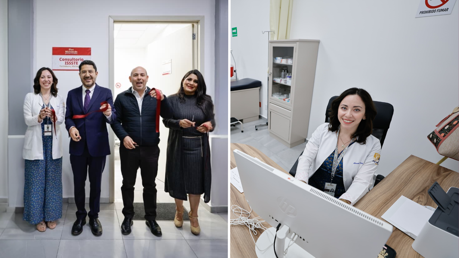 Inaugura Martí Batres Consultorio Médico del ISSSTE en Tarímbaro, Michoacán