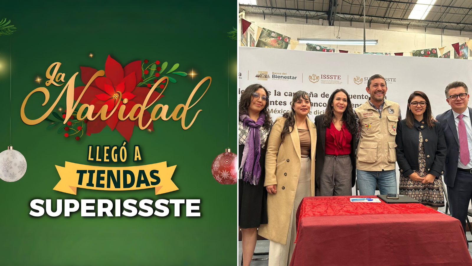 SuperISSSTE y Banco del Bienestar lanzan campaña de Descuento Navideño