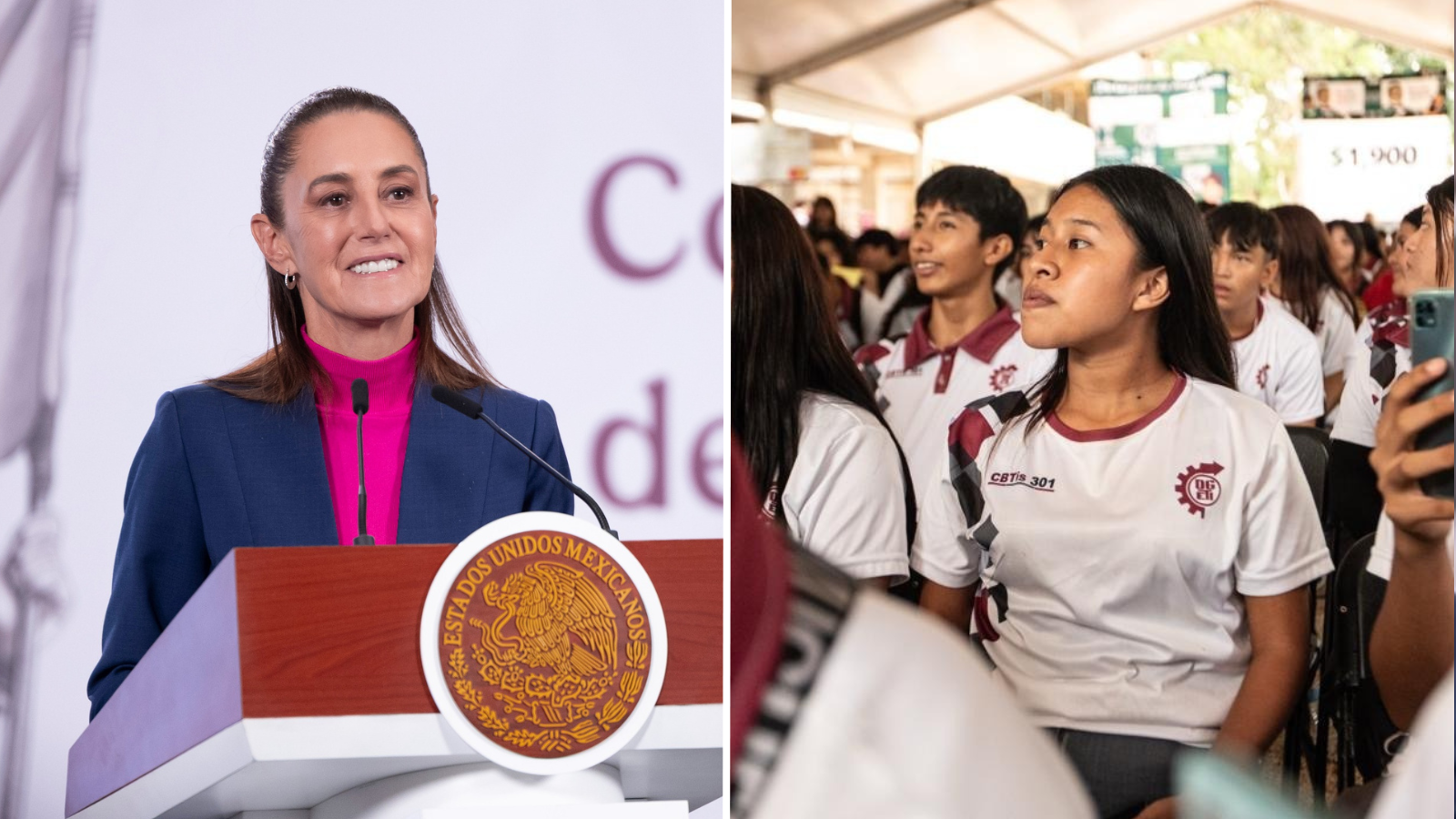 En 2026 se crearán más de 95 mil lugares para bachillerato Sheinbaum