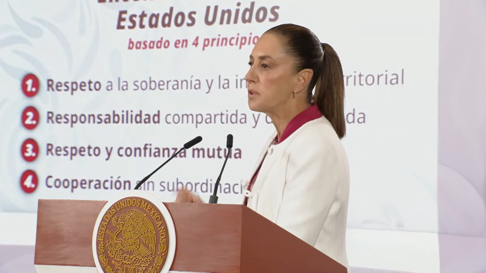 Sheinbaum reitera su posicionamiento tras captura de Nicolás Maduro