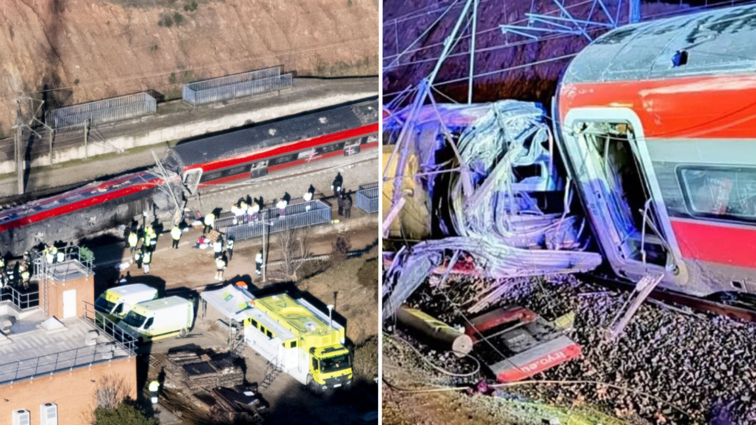 Suman 39 muertos tras accidente de trenes en España - Noticias Radiorama